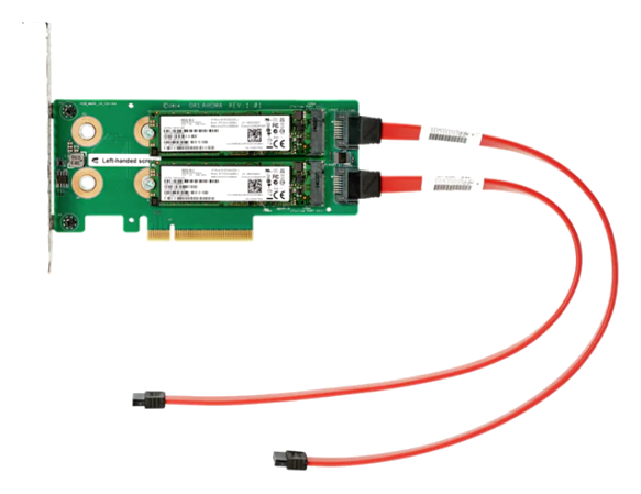 HPE M.2 NVMe SSD boot kit for server storage expansion and performance upgrades