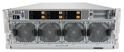 Supermicro GPU A+ server with AMD EPYC for AI training and high-density computing