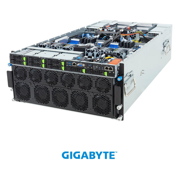 G593-ZD1-AAX3 Gigabyte G593 Golden Plate 5U H200 HGX AI GPU Server, AMD EPYC 9355, 24 x 64GB RAM, 2 x 1.92TB SSD - NEW - 3 YEAR WARRANTY