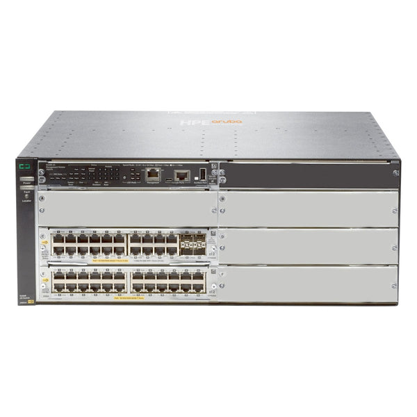 JL003A HPE Aruba Networking 5406R 44GT PoE+ and 4 port SFP+ (No PSU) v3 zl2 Switch - RENEW