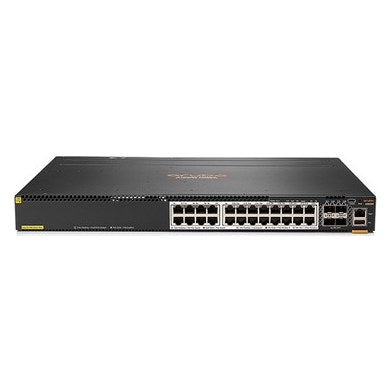 JL660A ARUBA CX 6300M 24-port HPE Smart Rate 1/2.5/5GbE Class 6 PoE and 4-port SFP56 Switch - RENEW