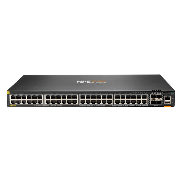 JL665A ARUBA CX 6300F 48-port 1GbE Class 4 PoE and 4-port SFP56 Switch - RENEW