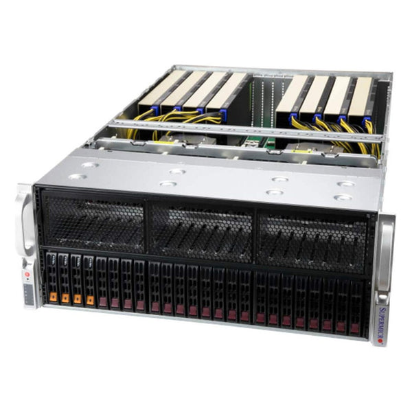 Supermicro, H13DSG-O-CPU, CSE-418G2TS, AOM-PCIE5-418N-1, AS-4125GS-TNRT, 2 x Genoa 9334, 24 x 16GB RAM, 960GB SSD, 8 x NVIDIA A16 64GB - NEW